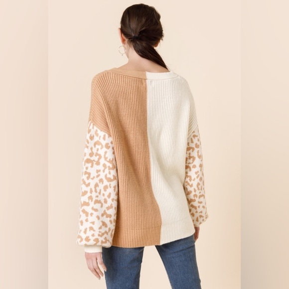 Camilla Animal Colorblock Pullover Sweater - Picture 2 of 5